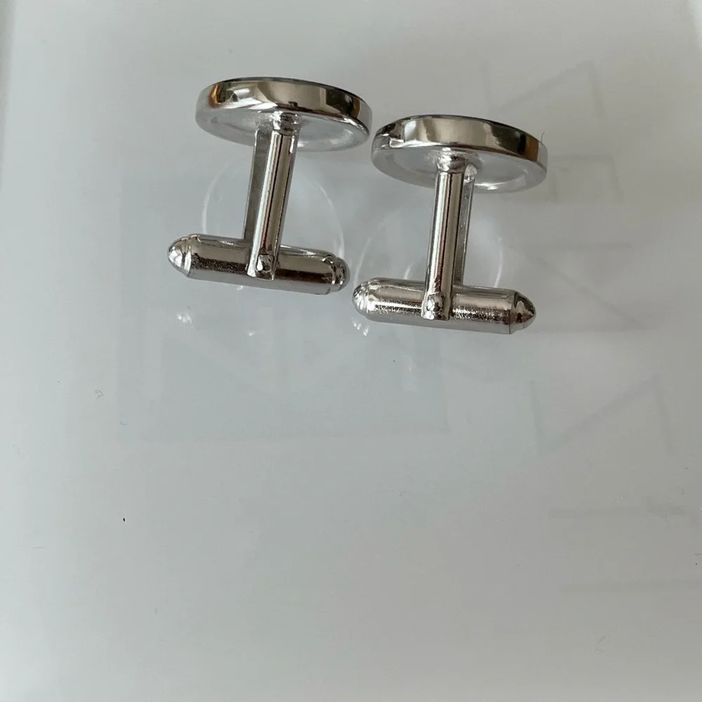 G Monogram Engraved Initial Letter Name Font Vintage Cuff Links